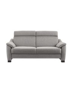 2,5 zitsbank Creon grijs + Boxspring-zitting