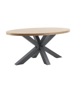 Ovale eettafel Silvares 183x100cm