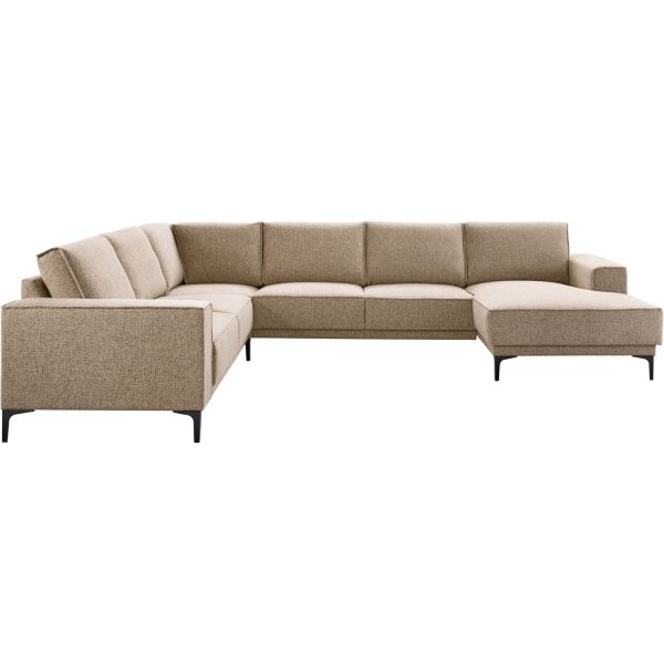 Hoekbank links Calira bruin basic comfort