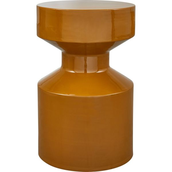 Bijzettafel Buso geel 30 cm rond