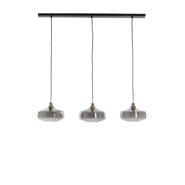 Hanglamp Ambada smoke glas 3-lichts