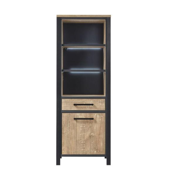 Boekenkast Mendiga (linksdraaiend) met verlichting