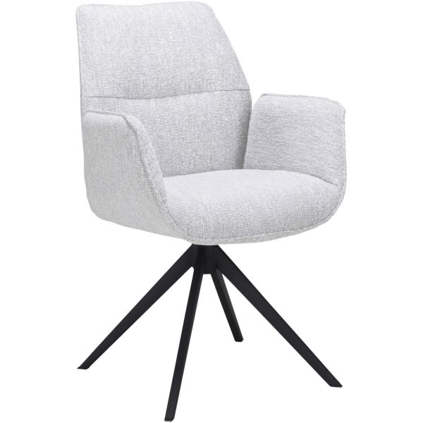 Eetkamerstoel Otero draaibaar grijs