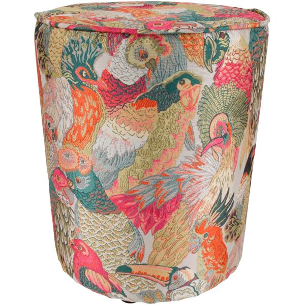 Poef Barlare met vogels