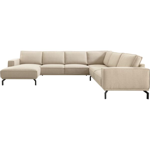 Hoekbank rechts Alburg beige premium comfort
