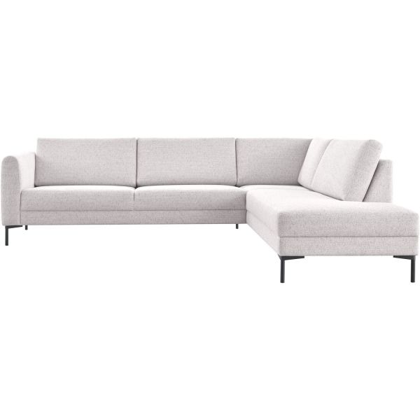 Hoekbank rechts Arluno grijs basic comfort