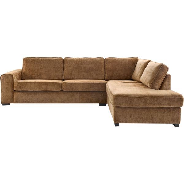 Hoekbank rechts Pomasi bruin excellent comfort