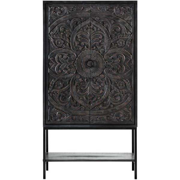 Opbergkast Montclair zwart 190x100x042 cm