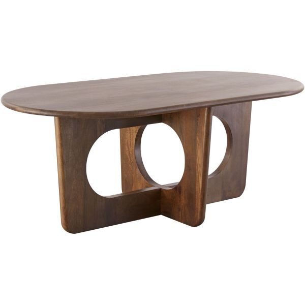 Eettafel Aseri mangohout 160x90 cm Deens ovaal