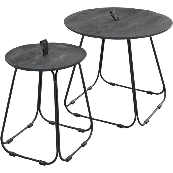 Bijzettafelset Monroy 55 en 35 cm rond