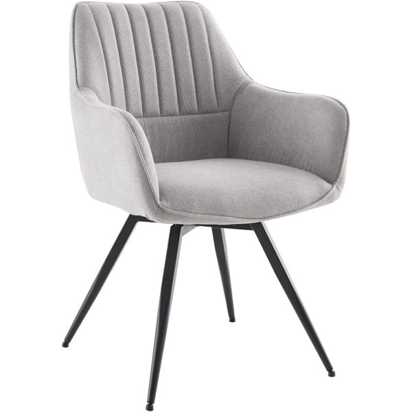 Eetkamerstoel Tiptoni draaibaar grijs