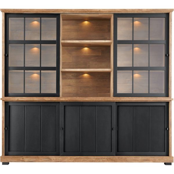 Vitrinekast Ladonia 210x233x50 cm