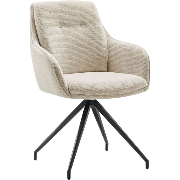 Eetkamerstoel Fendam draaibaar beige