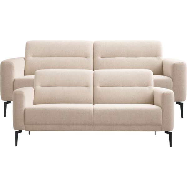 Bankstel 3+2,5 zitsbank Heria beige basic comfort