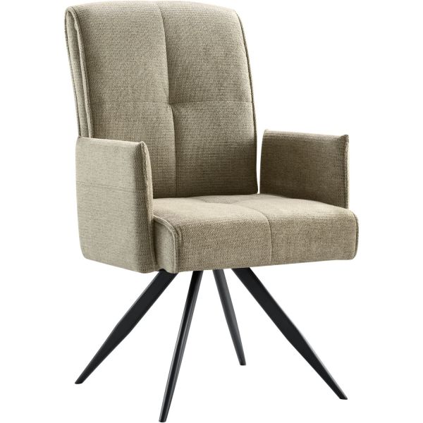 Eetkamerstoel Brooks draaibaar groen