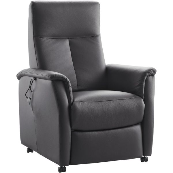 Sta-op stoel Waver elektrisch small zwart leer