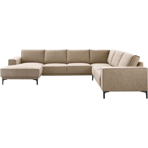 Hoekbank rechts Calira bruin basic comfort