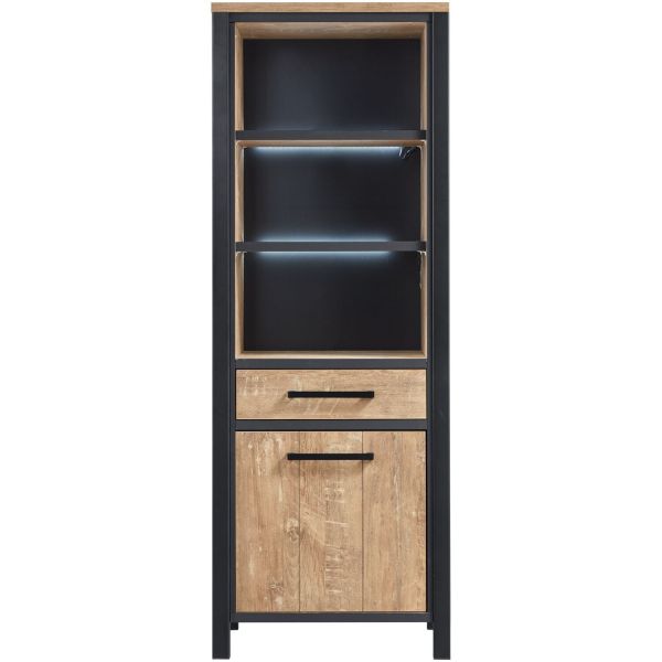 Boekenkast Mendiga (rechtsdraaiend) met verlichting