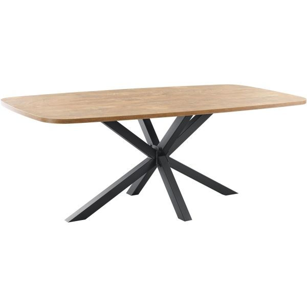 Eettafel Levado 200x100 cm orange teak Deens ovaal