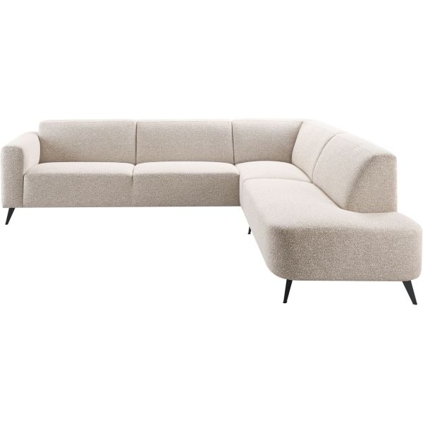 Hoekbank rechts Micco beige basic comfort