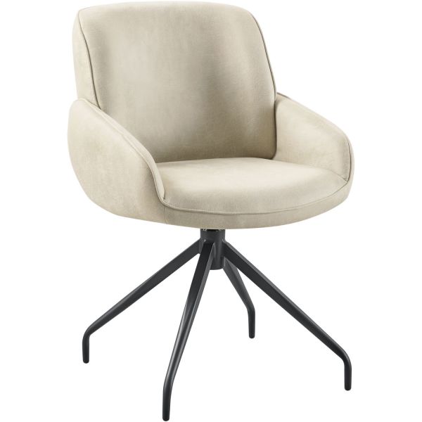 Eetkamerstoel Lusby draaibaar beige