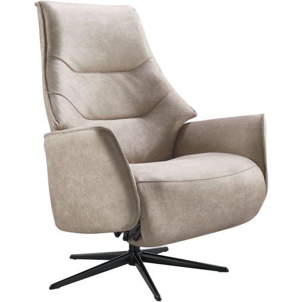 Relaxfauteuil clay large microleder taupe