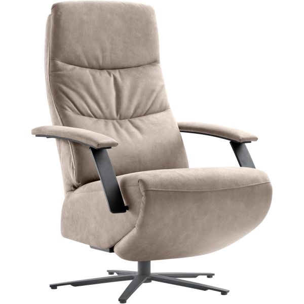 Relaxfauteuil Tofino elektrisch microleder grijs