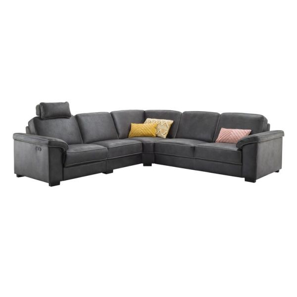 Hoekbank Candelas antraciet relaxfunctie premium comfort