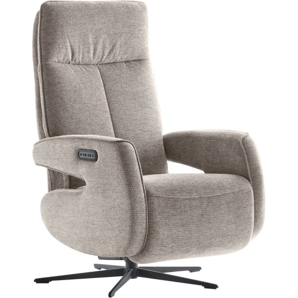 Relaxfauteuil Niland elektrisch grijs