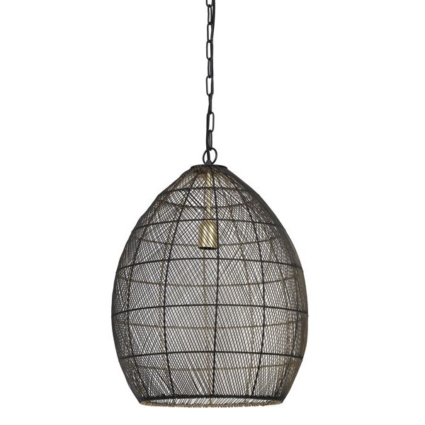 Hanglamp Merrit 40x53 cm zwart