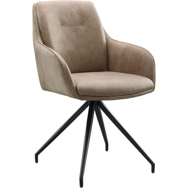 Eetkamerstoel Fendam draaibaar taupe