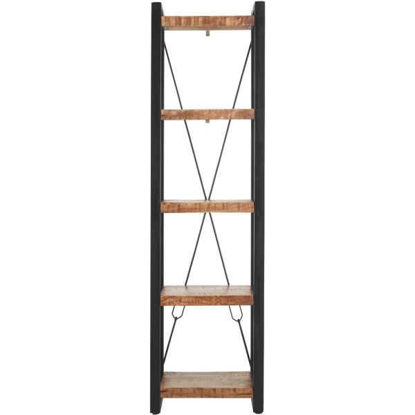 Boekenkast Newhaven mangohout 200x55x40 cm