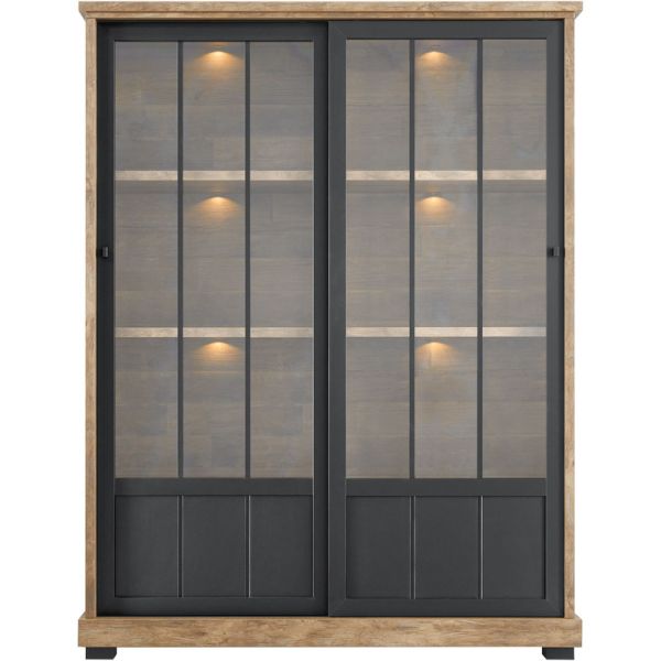 Vitrinekast Ladonia 188x143x50 cm