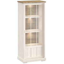 Vitrinekast Eldora 188x77x50 cm deur linksdraaiend