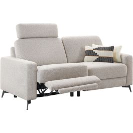 2,5 zitsbank Mirtho grijs relaxfunctie links basic comfort