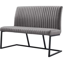 Eetkamerbank Pareda 130 cm grijs