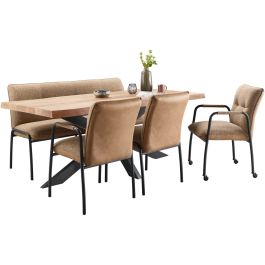 Eettafel Newhaven mangohout 180x90 cm rechthoekig