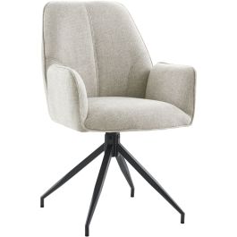 Eetkamerstoel Parson draaibaar lichtgrijs