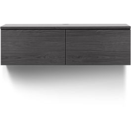 Tv-meubel Selero zwevend 121 cm zwart