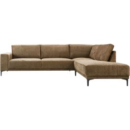 Hoekbank rechts Clanton bruin basic comfort