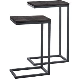 Bijzettafelset Northwood zwart 27 en 28 cm rechthoekig