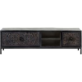 TV-meubel Montclair zwart 190 cm