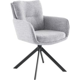 Eetkamerstoel Upland draaibaar lichtgrijs