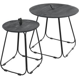 Bijzettafelset Monroy 55 en 35 cm rond