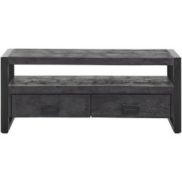 TV-meubel Newhaven zwart mangohout 120 cm