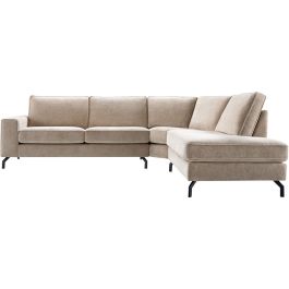 Hoekbank rechts Totham taupe basic comfort