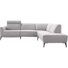 Hoekbank rechts Mendon grijs relaxfunctie premium comfort
