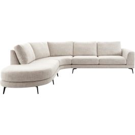 Hoekbank links Flandria beige basic comfort