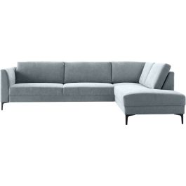 Hoekbank rechts Gulnare lichtgrijs basic comfort