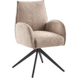 Eetkamerstoel Troi draaibaar taupe
